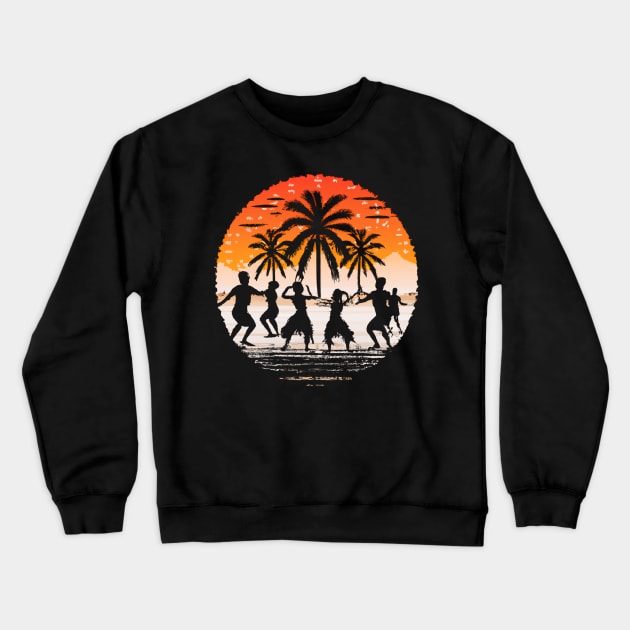 Traditional Hula Dance Crewneck Sweatshirt by soulfulprintss8